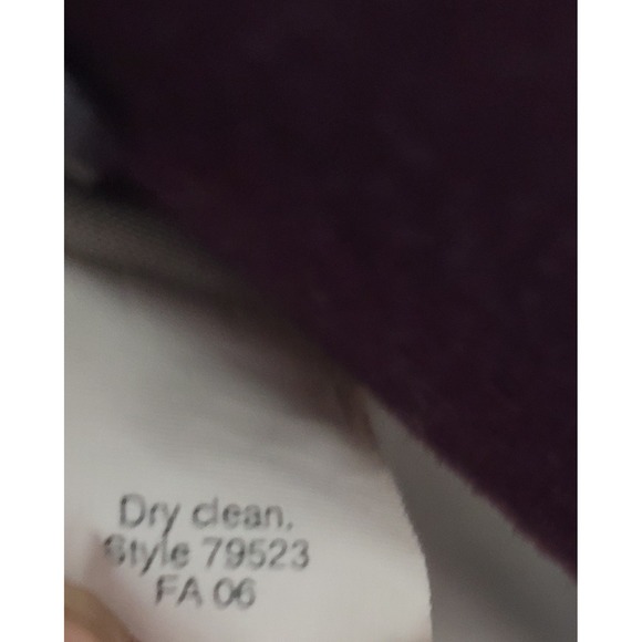 J. Crew Women's Purple Classic Double Breasted Pea-Coat Size Small - Picture 3 of 7